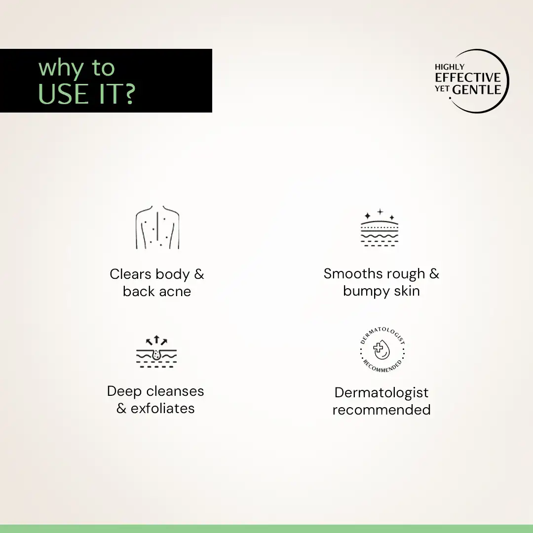 Salicylic Acid Body Wash - 1% salicylic acid + 2% glycolic acid | Fights body acne - Image 5