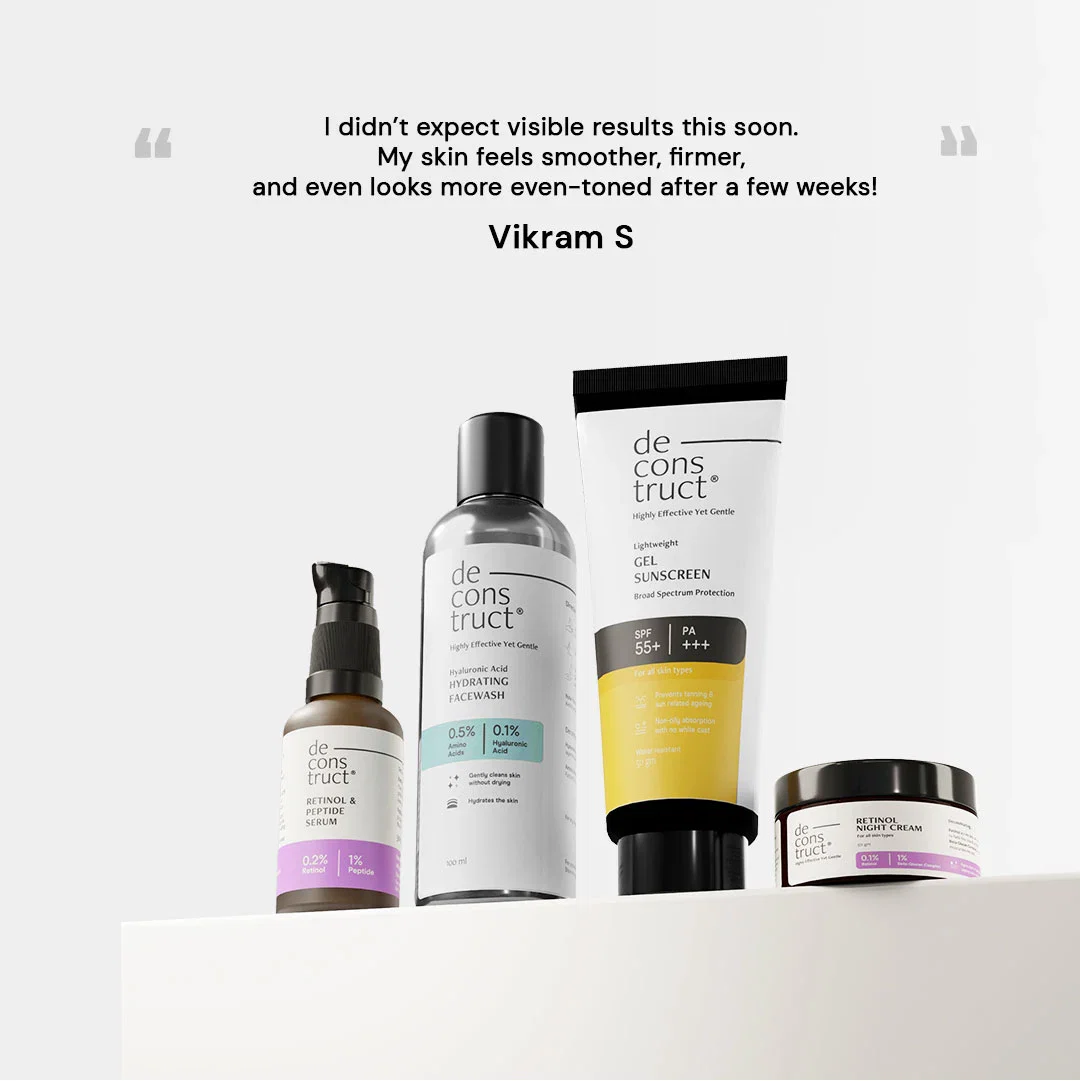 Anti Aging Skin Care PM Routine Kit | Visibly Reduces Aging Signs | Smoother, Younger Skin | Dermat Approved Routine For Men & Women - Image 4