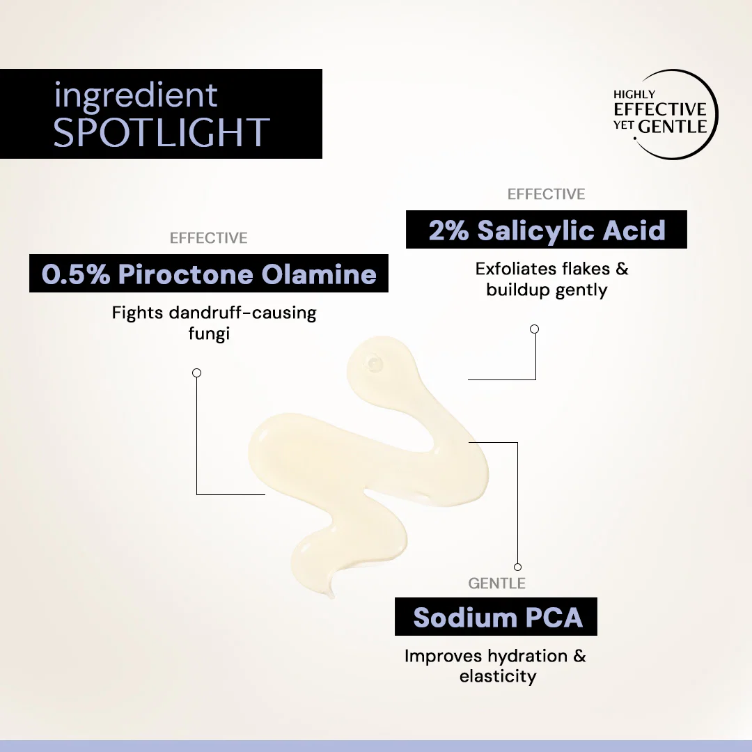 Anti Dandruff Serum for Scalp - 0.5% Piroctone Olamine + 2% Salicylic acid + 1% Prebiotic - Image 4