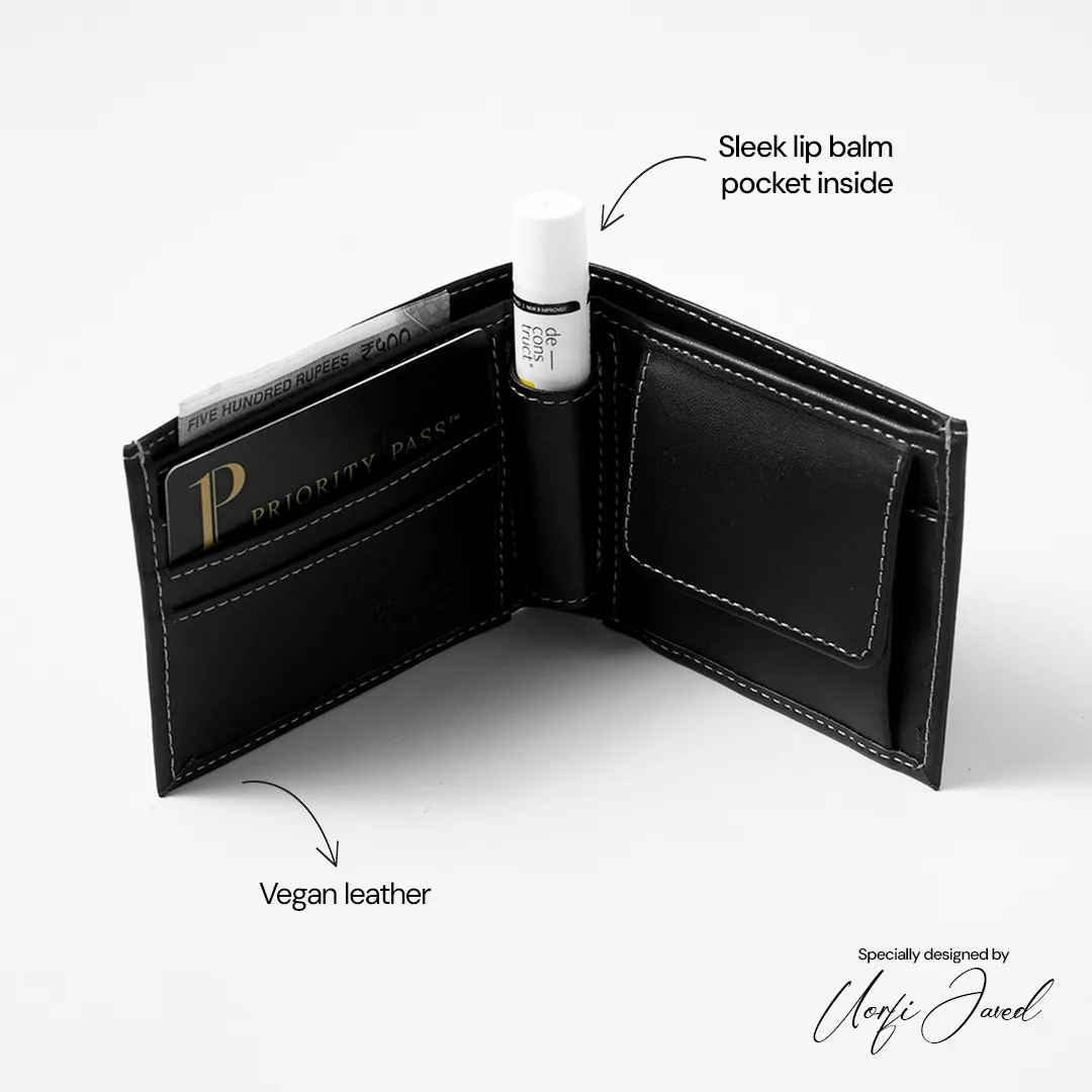 Black Lip Balm Wallet - Uorfi Javed Edition - Image 6