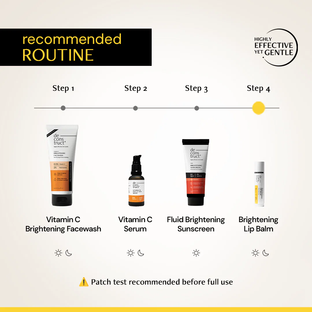 Brightening Lip Balm With SPF 50 For Dark Lips - 1% Vitamin C + 0.1% Resorcinol (Pack of 2) - Image 11