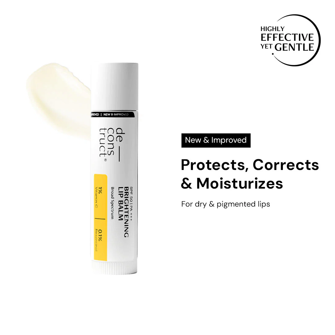 Brightening Lip Balm With SPF 50 For Dark Lips - 1% Vitamin C + 0.1% Resorcinol (Pack of 2) - Image 4