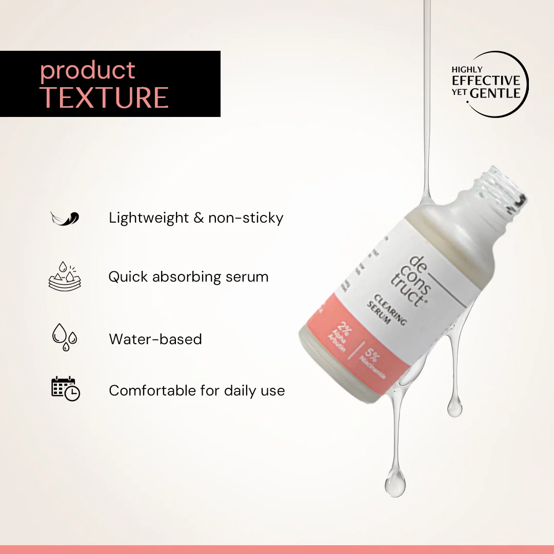 Clearing Serum with 5% Niacinamide & 2% Alpha Arbutin | Clinically Tested - Image 3