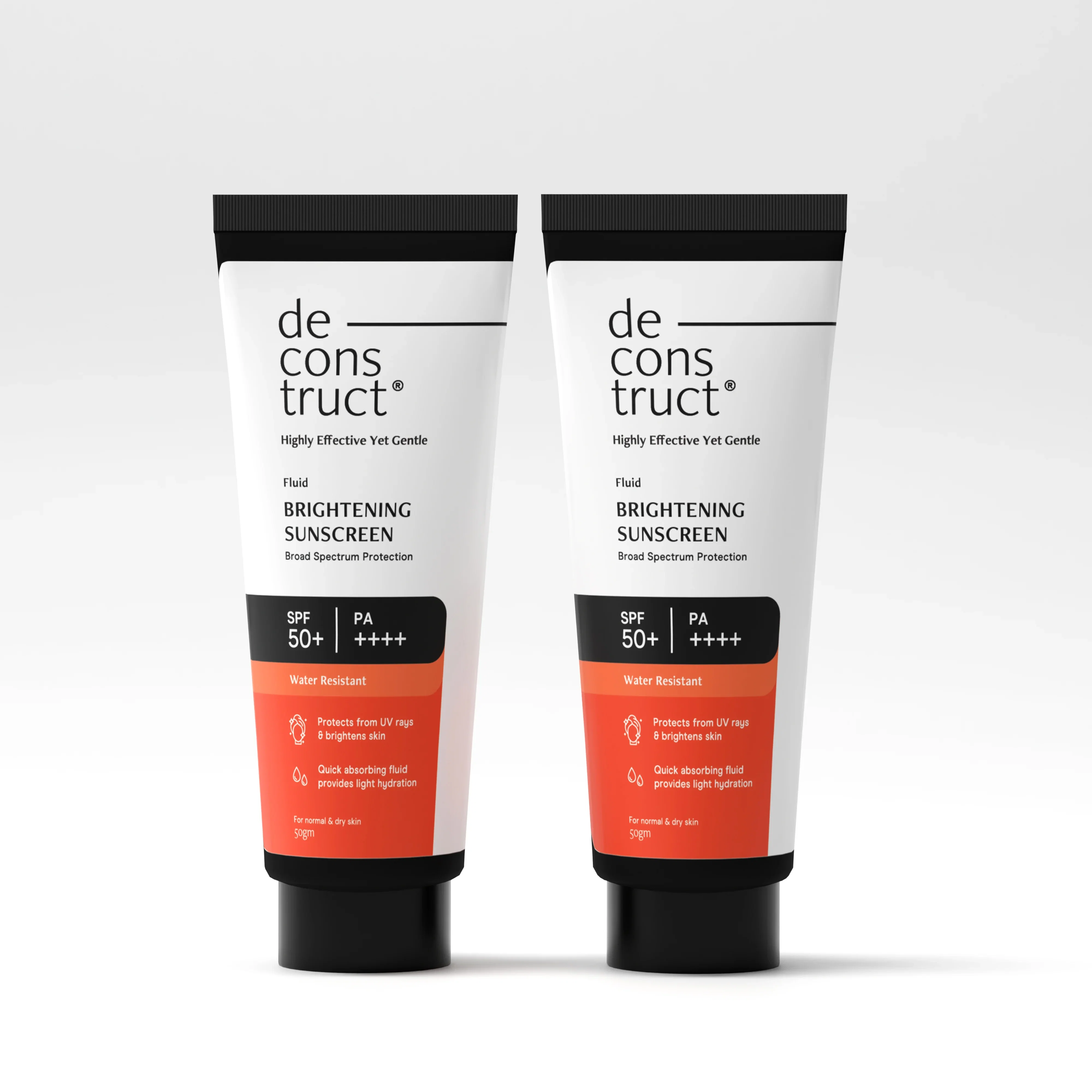 Fluid Brightening Sunscreen Combo with spf 50+ - Prevents Tanning & Provides a Brightening effect - Image 3