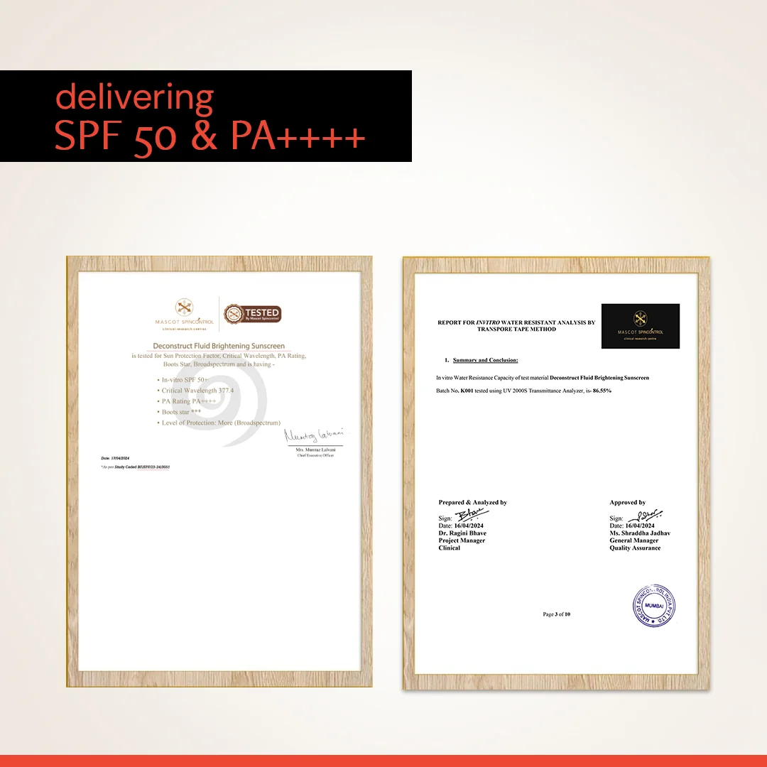 Fluid Brightening Sunscreen SPF 50+ PA++++ | In- Vivo Tested - Image 13