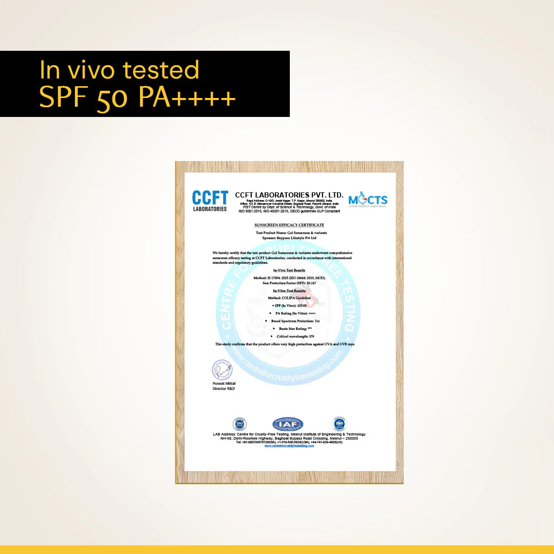 Gel Sunscreen for Oily Skin - SPF 50 PA++++(80 gm) | In-Vivo Tested - Image 11