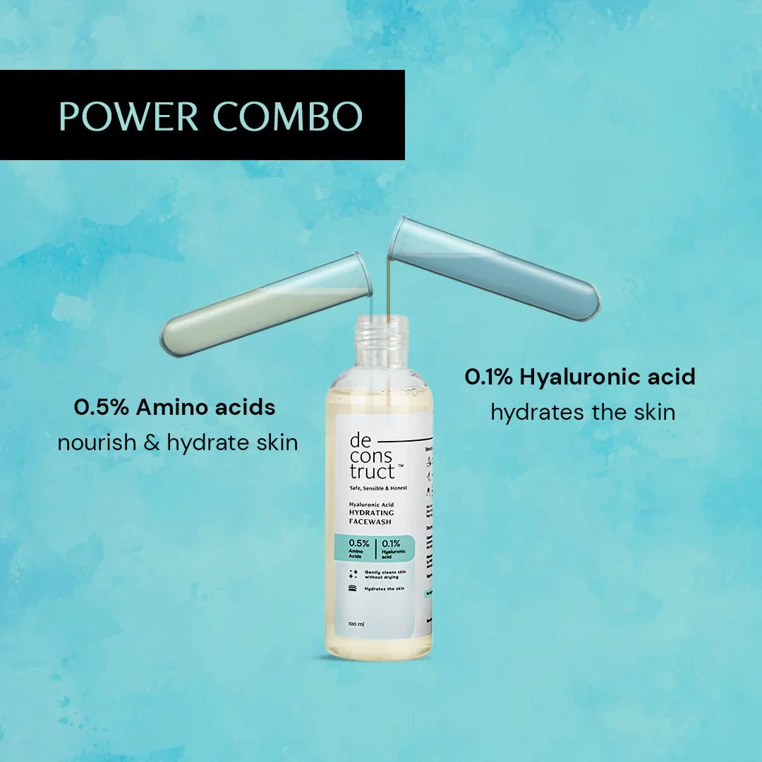 Hyaluronic Acid Hydrating Face Wash - 0.5% Amino Acids + 0.1% Hyaluronic acid - Image 4