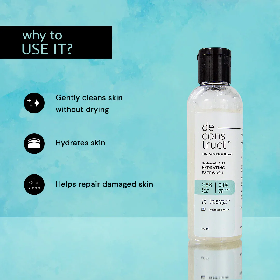 Hyaluronic Acid Hydrating Face Wash - 0.5% Amino Acids + 0.1% Hyaluronic acid - Image 6