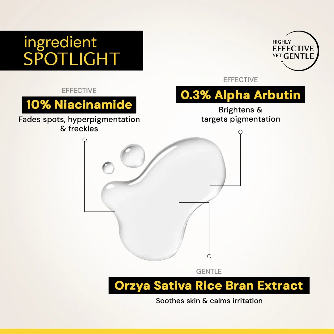 Brightening Niacinamide Serum - 10% Niacinamide + 0.3% Alpha Arbutin - Image 3