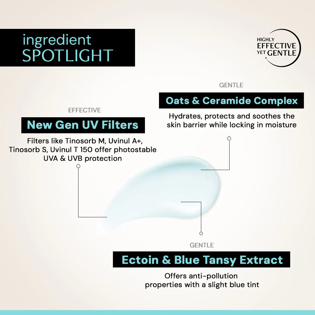 Oats & Ceramide Gel Sunscreen SPF 50 PA++++ for Sensitive Skin | In-Vivo Tested - Image 6