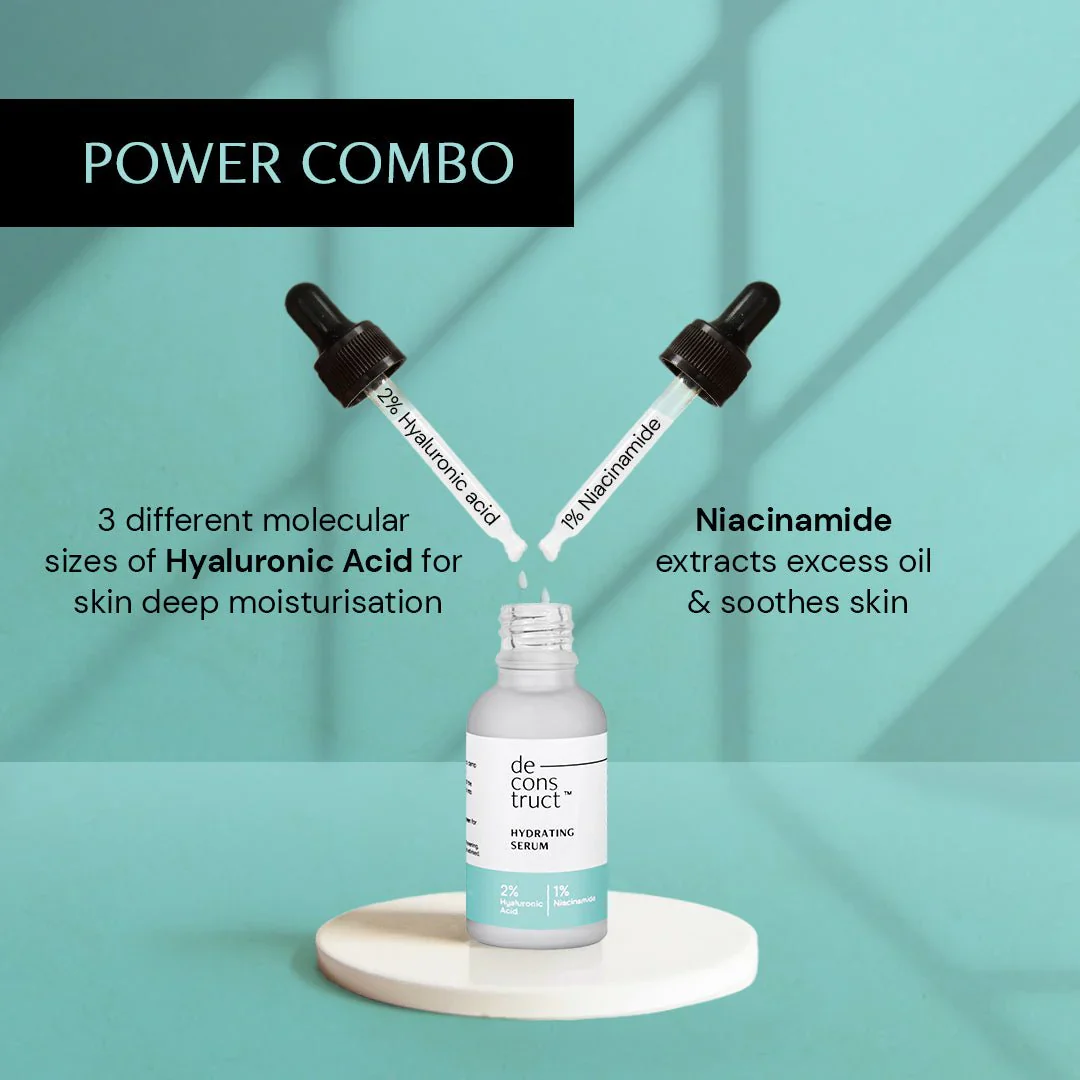 2% Hyaluronic Acid Serum with 1% Niacinamide | Oil Free Hydrating Face serum - Image 4