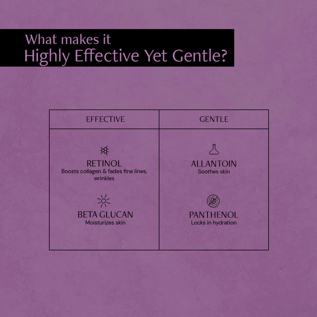 Retinol night cream - 0.1% Retinol + 1% Beta-Glucan Complex - Image 4