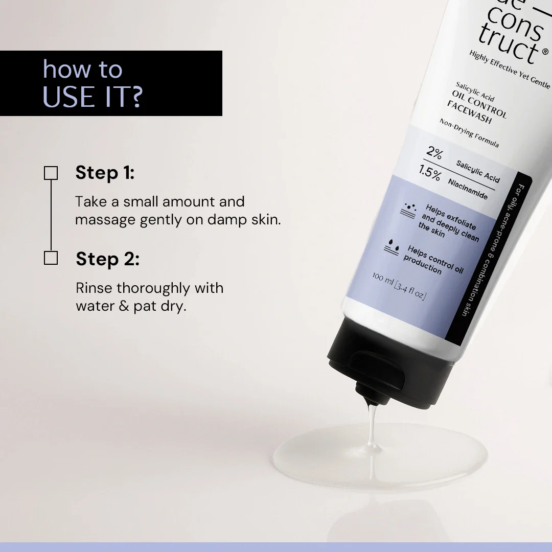 Salicylic Acid Oil Control Face Wash | 2% Salicylic acid + 1.5% Niacinamide - Image 6
