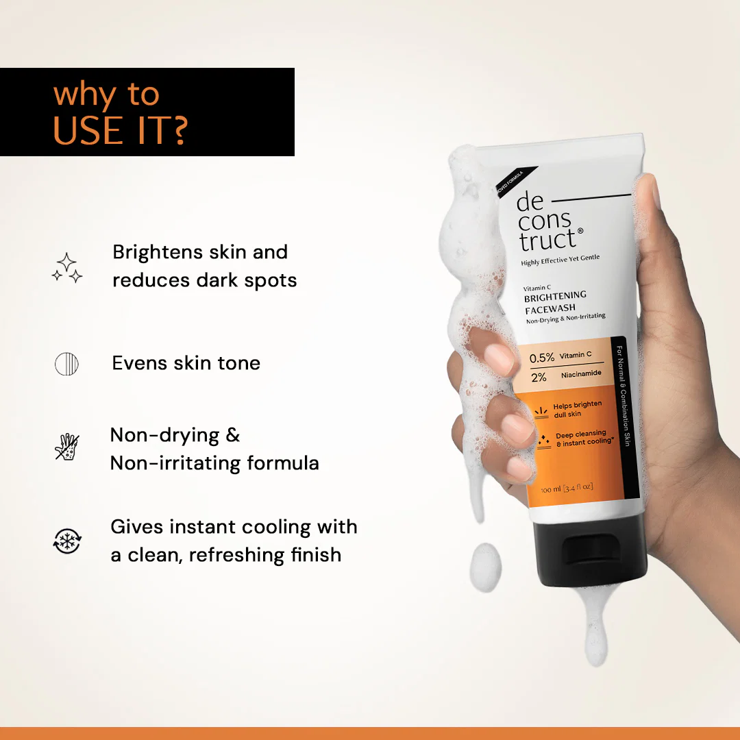 Vitamin C Face Wash | Brightens Dull Skin & Reduce dark spots - Image 4