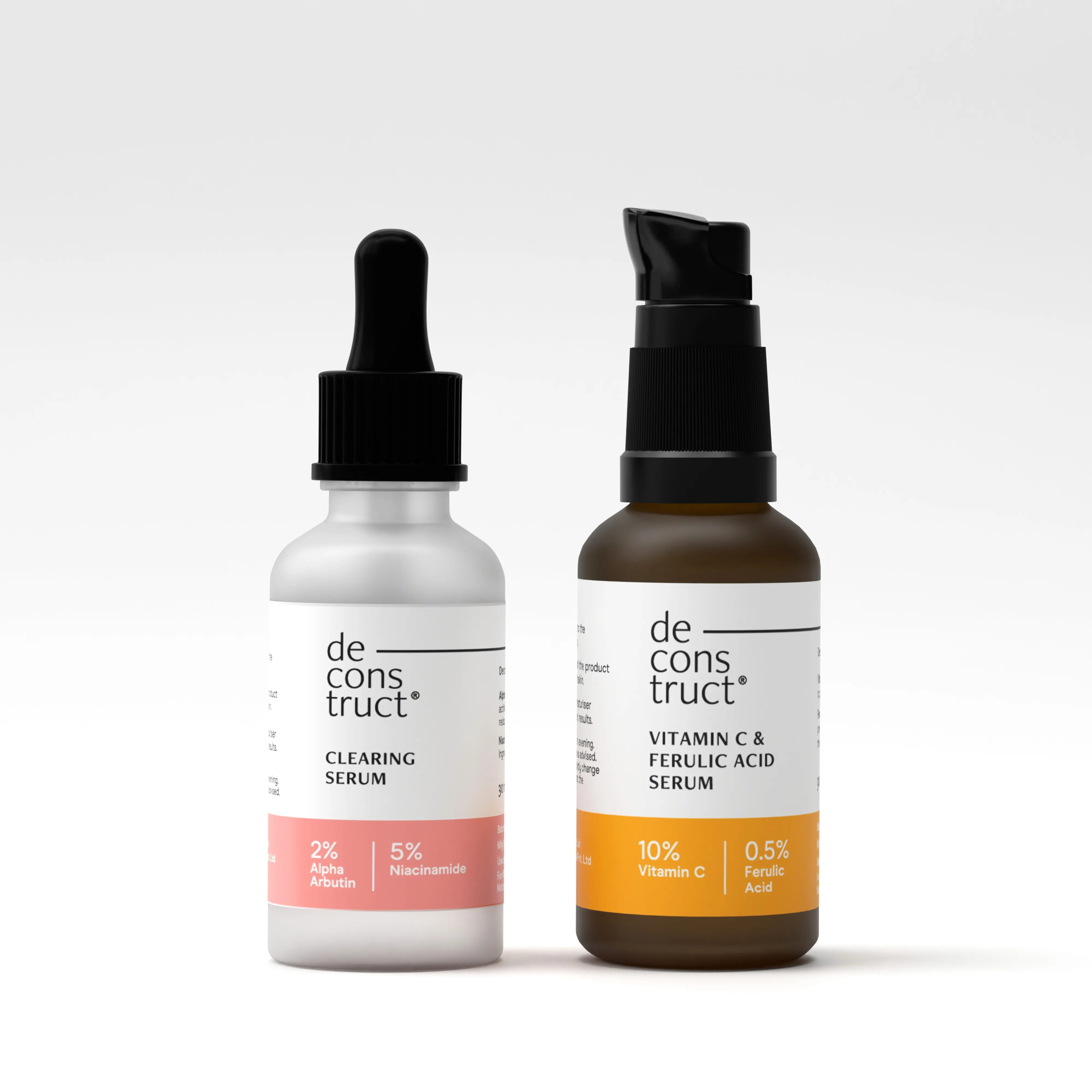 Skin Brightening Duo - Vitamin C & Ferulic Acid Serum + Clearing Serum - Image 3