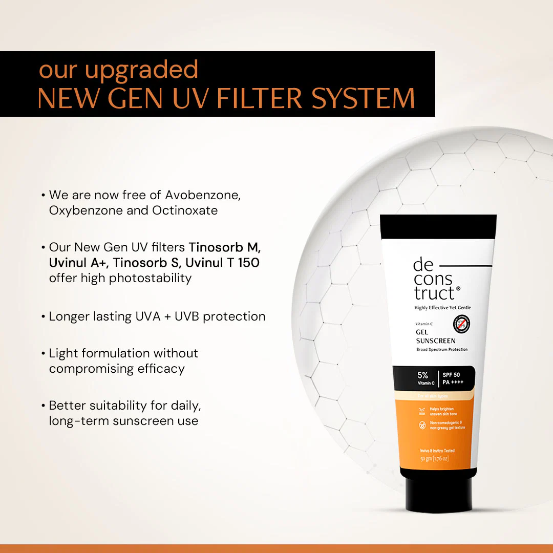 5% Vitamin C Gel Sunscreen for Oily Skin - SPF 50 PA++++ | In-Vivo Tested - Image 3
